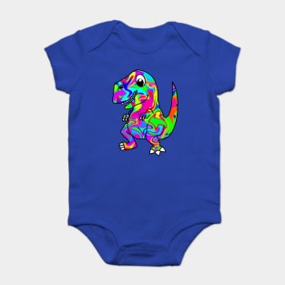 Colorful Dinosaur Baby Bodysuit